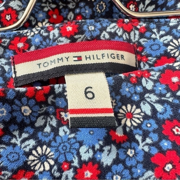 Tommy Hilfiger-Micro Floral Asymmetrical Spring/Summer Skirt (Size:6) - Picture 9 of 9